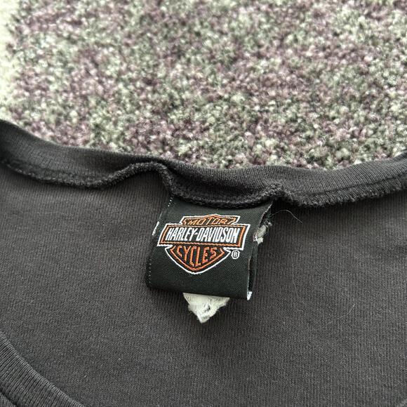 Harley-Davidson Peace Love Bar & Shield Rhinestone Tee - Picture 6 of 6